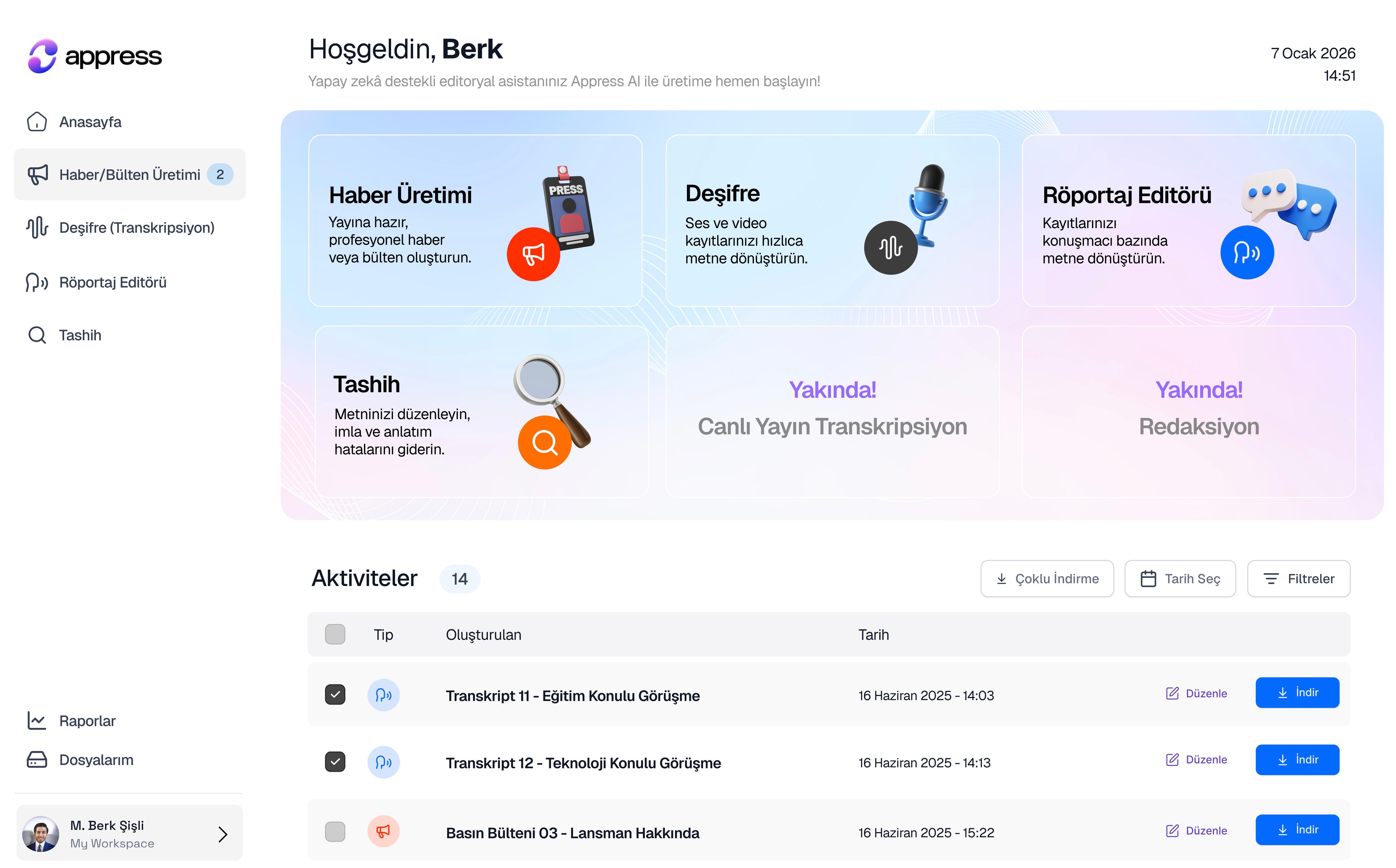 Appress AI Dashboard